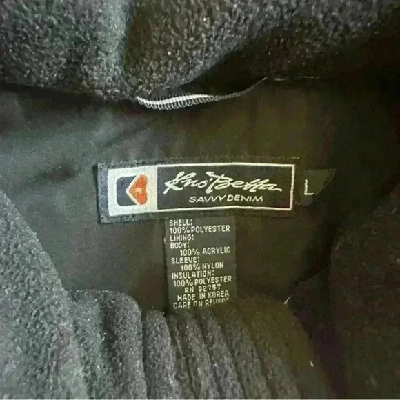 Vintage Kno Betta Savvy‎ Denim Snow Jacket size Large EUC - Picture 4 of 4